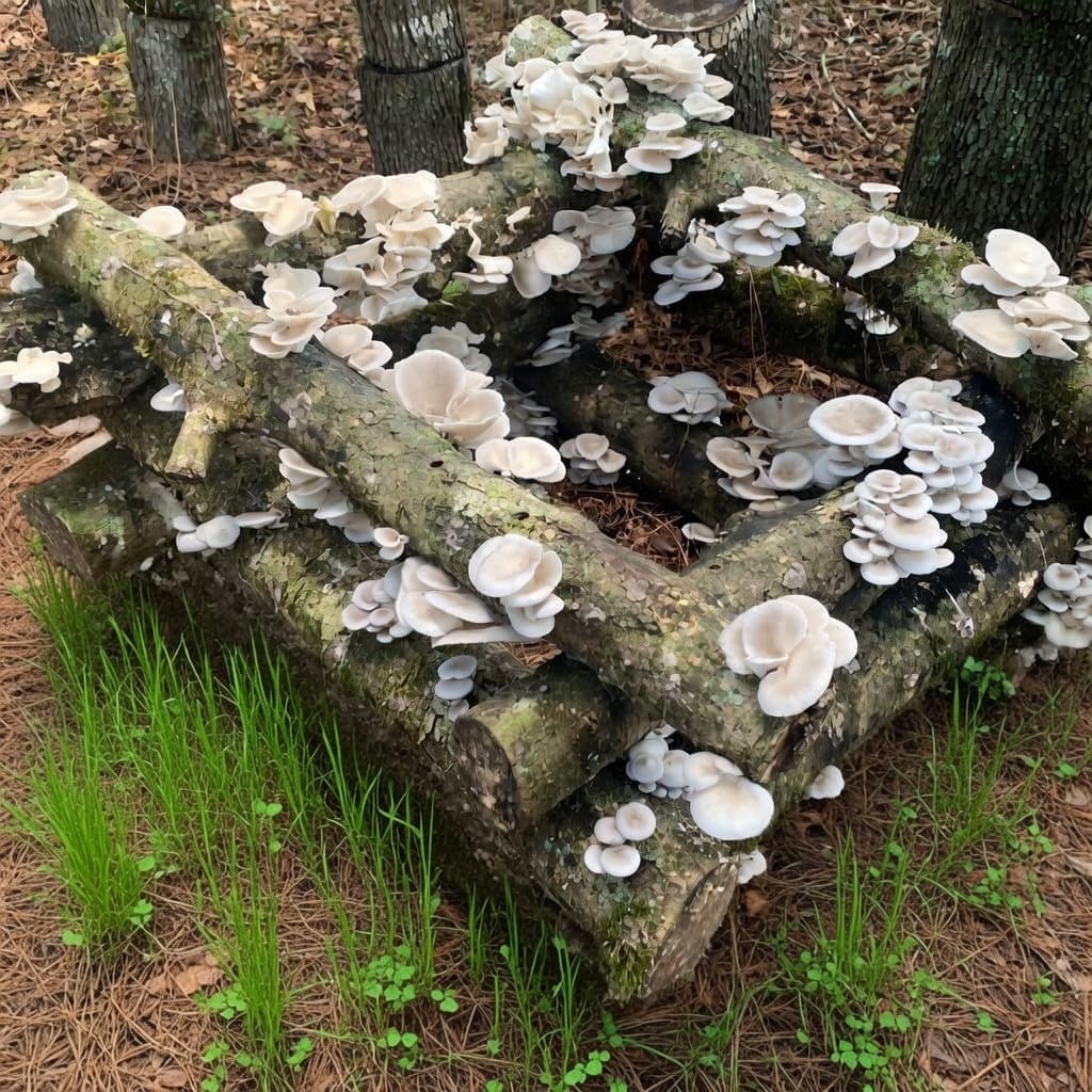 Mushroom Log Inoculation at Deer Run Acres in Edinboro PA