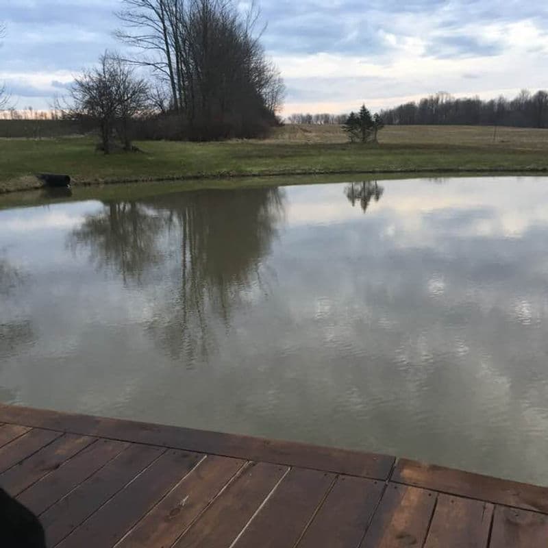 Farm pond at Deer Run Acres in Edinboro, PA
