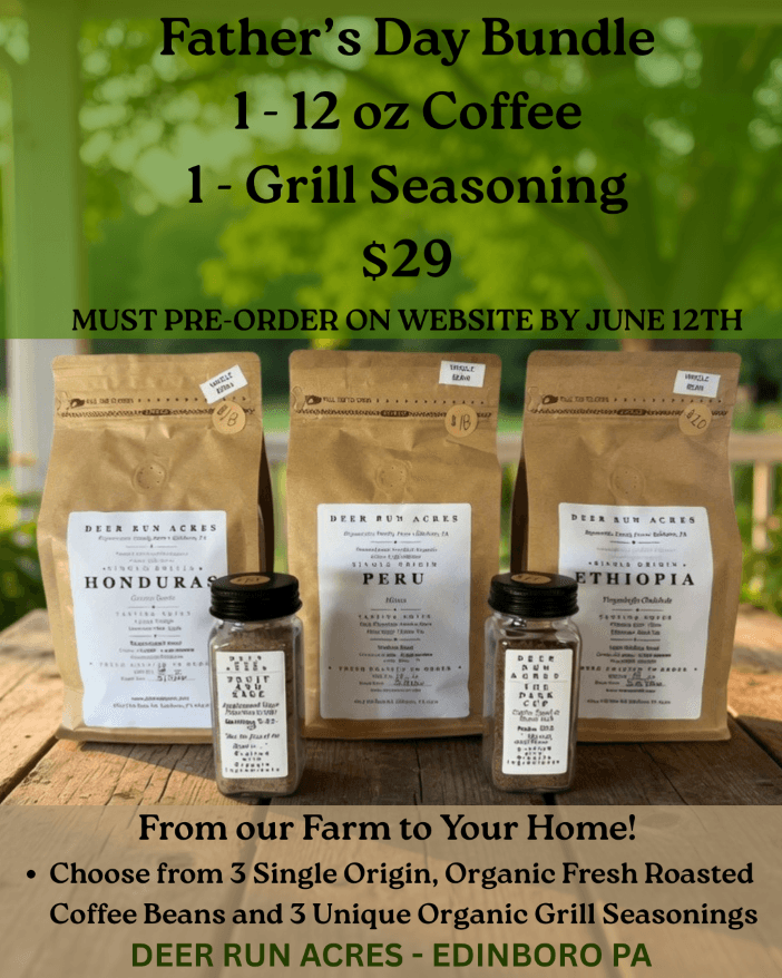 Father's Day Bundle — 12 oz coffee + grill seasoning jar from Deer Run Acres