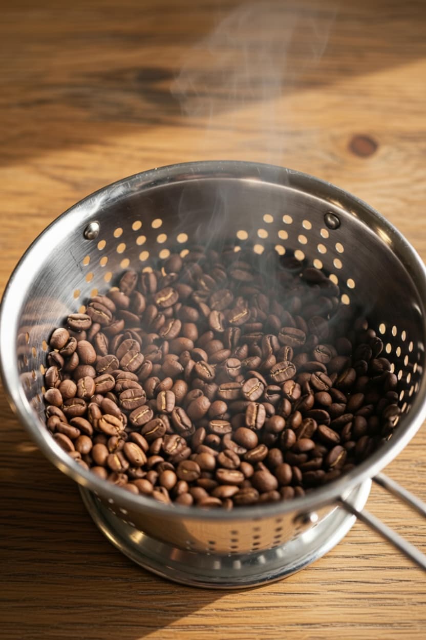 Home Coffee Roasting at Deer Run Acres in Edinboro PA